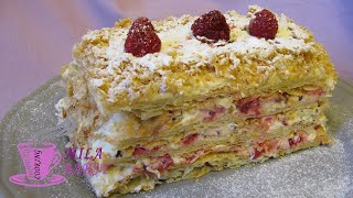 Наполеон из быстрого слоеного теста | Napoleon cake