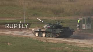Russia: Host team wins 'tank biathlon' individual race in Moscow region