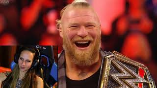 WWE Raw Brock Lesnar WWE World Heavy Weight Champ has message for Roman Reigns! 1/3/22