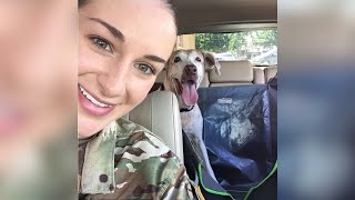 Woman adopted senior shelter dog to give her happiness in final years
