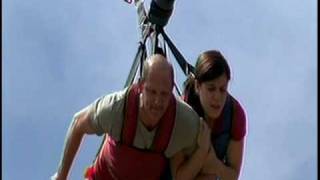 1200 foot bungee-swing over Royal Gorge Canyon, Colorado