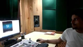 PRATAP SINGH RECORDING SONG IN STUDIO // DEVI BHAJAN KAWNE KARAN ADHAULWA PA LUBHAILU AE MAIYA