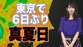 関東は熱中症に注意　東京で6日ぶりの真夏日予想