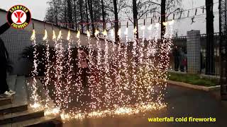 Stage waterfall cold fireworks