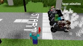 Monster School: Race (Minecraft Animation)