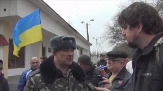 поездка Одесского майдана к военным в Чабанку