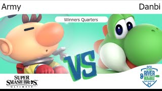 River Rumble 2019 - VLR | Army (Olimar) vs NWA | Danbi (Yoshi) Winners Quarters - SSBU