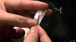 ribbon(seam binding) rose tutorial