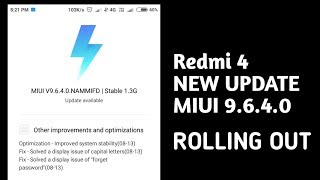 Redmi 4 MIUI 9.6.4.0 New Update Rolling Out