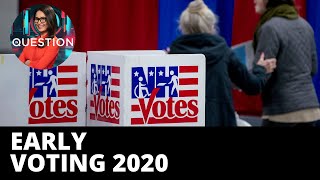 US Citizens cast votes 2 weeks before election day