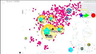 Doge HACKER vs ALL server - Crazy Splitrun // Macro // AGARIO MOBILE