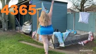ADELESEXYUK HANGING SOME WASHING OUT