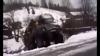 РУССКИЙ МОНСТР!!! ВОТ ПО ЭТОМУ В РОССИИ НЕТ ХОРОШИХ ДОРОГ.