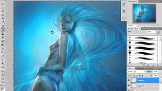 Sparkling Wave: speed painting by Daria Shurkina on Wacom Graphire
