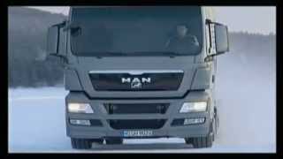 MAN Truck Wintertest With ESP(Buz üstü ESP Testi)