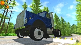 BeamNG Drive Spike Strip High Speed Crashes #10 & Fails