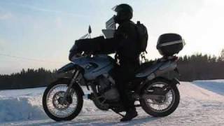 Winter fun with BMW F650GS