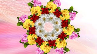 Футажи (5 зеркальных на хромакее+3 цветочных орнамента)