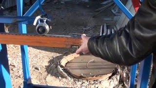 Регулируем уровень пилы на ленточной пилораме