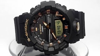 Casio G-Shock GA-810B-1A9 Gold Black series watch video 2018