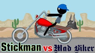 Stickman mentalist. Nick Brown vs Mad Biker.