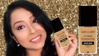 Wet n Wild Foundation Review Demo | shade  Desert Beige
