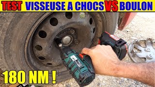 retirer pneu voiture visseuse à chocs parkside lidl pdssa 20-li boulon