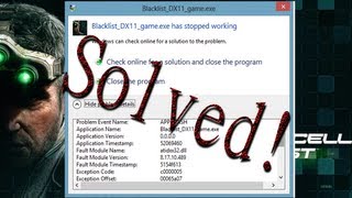 Fix Splinter cell: Blacklist Crash / Out of memory