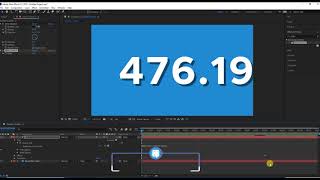 After Effect Number CountDown  Easy Slider Expression tutorial