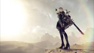 NieR Automata Excavator battle w/ Song of the Ancients vocals