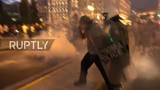 Greece: Police use water cannon and tear gas to disperse teacher protesters