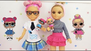 LOL Surprise DIY Maquillo y difrazo a Nancy de muñeca LOL