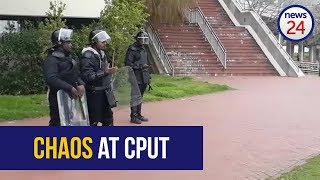 Stun grenades fired at CPUT students after classrooms set alight