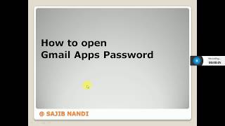How to Create Gmail Apps Password
