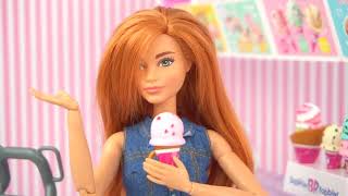 Семья Барби Lol Удивляет Посещение Магазина Мороженого - Японская Игрушка Barbie Licca