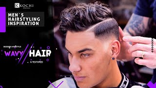 WAVY HAIRSTYLE - TEXTURE. Men´s hiarstyling inspiration