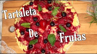 Tartaleta de Frutas Frescas con Hojaldre y Crema pastelera-Vegana y Sin gluten-Postres Faciles