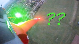 Man Shoots Laser at RC Jet Red Arrow!