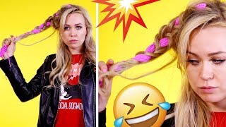 Цветные косы - Тренд 2017: ТЕСТ НА ПРОЧНОСТЬ