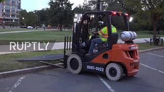 USA: Temporary fence set up around Capitol as a security measure ahead of "Justice for J6" rally