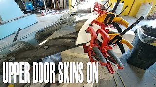 Upper Door Skins On - Building the Raptor Prototype