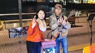 Maria & Sunny 2020-1-4 BUSKING@香港中環