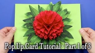 Flower Pop Up Card Tutorial Part 1 of 3