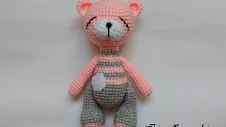 Мишка сплюшка-вязание крючком.Игрушку амигуруми.Игрушка мишка своими руками