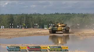 #МинобороныLive Десятый заезд индивидуальной гонки «Танкового биатлона» АрМИ-2020