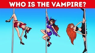 ?️‍♀️ 15 DIFFICULT RIDDLES ONLY FOR TRUE DETECTIVES AND VAMPIRE EXPERTS ?‍♂️