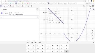 GeoGebra para Professores - Funções Definidas por Várias Sentenças