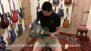 PRS Limited Edition McCarty 594 Singlecut Charcoal Jadeburst