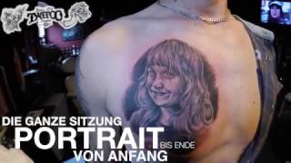 Portrait in einer Sitzung vom Bodyart Tattoo Studio Wolgast (TimeLapse)