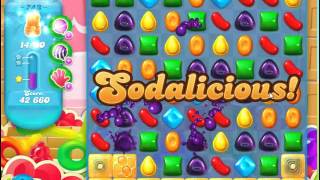 Candy Crush Soda Saga Level 743 no boosters